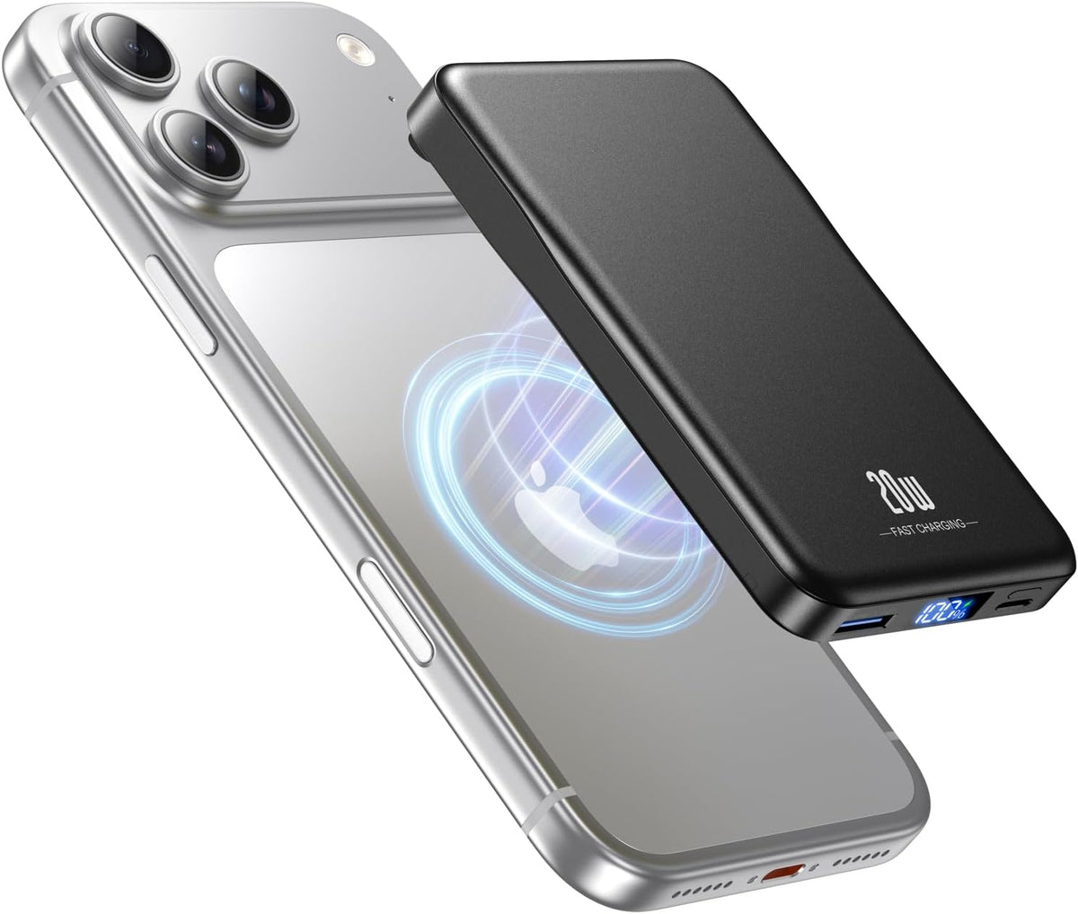 Cargador portátil magnético de 10000 mAh, batería MagSafe de carga...