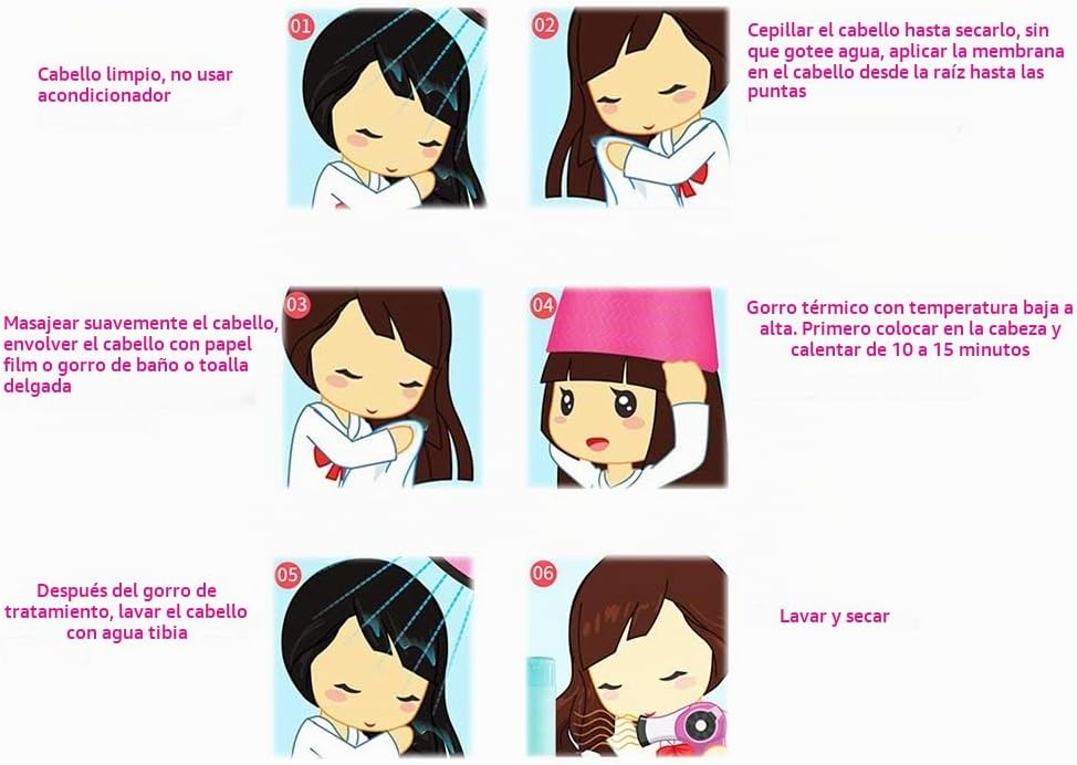 Gorro para el cuidado del cabello, gorro de spa para el cabello, go...