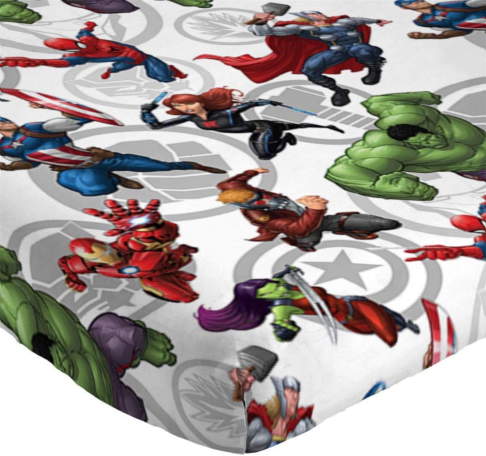 Jay Franco - Juego de sábanas tamaño individual de Marvel Avengers...