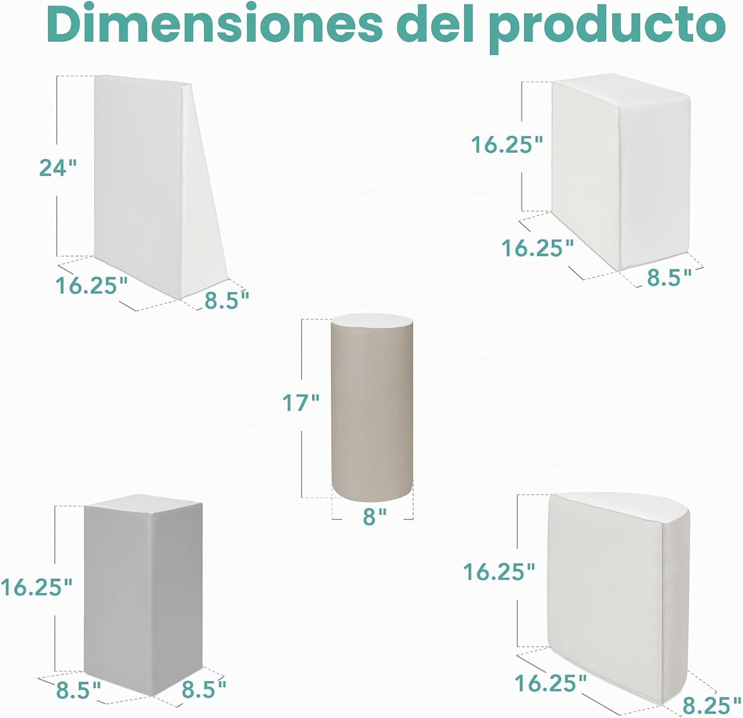 Best Choice Products Bloques de escalada de espuma suave para niños...