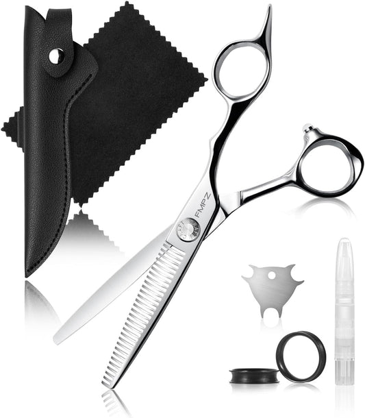Tijeras profesionales para adelgazar el cabello, tijeras texturizan...