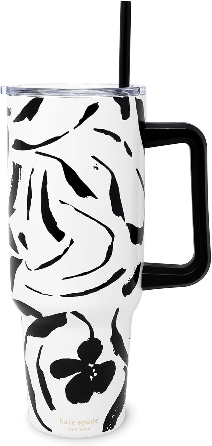 Kate Spade New York - Vaso de 40 onzas con pajilla, color rosa | In...