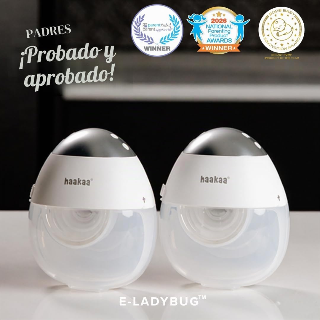 haakaa E-Ladybug - Extractor de leche eléctrico portátil \u2013 Bom...