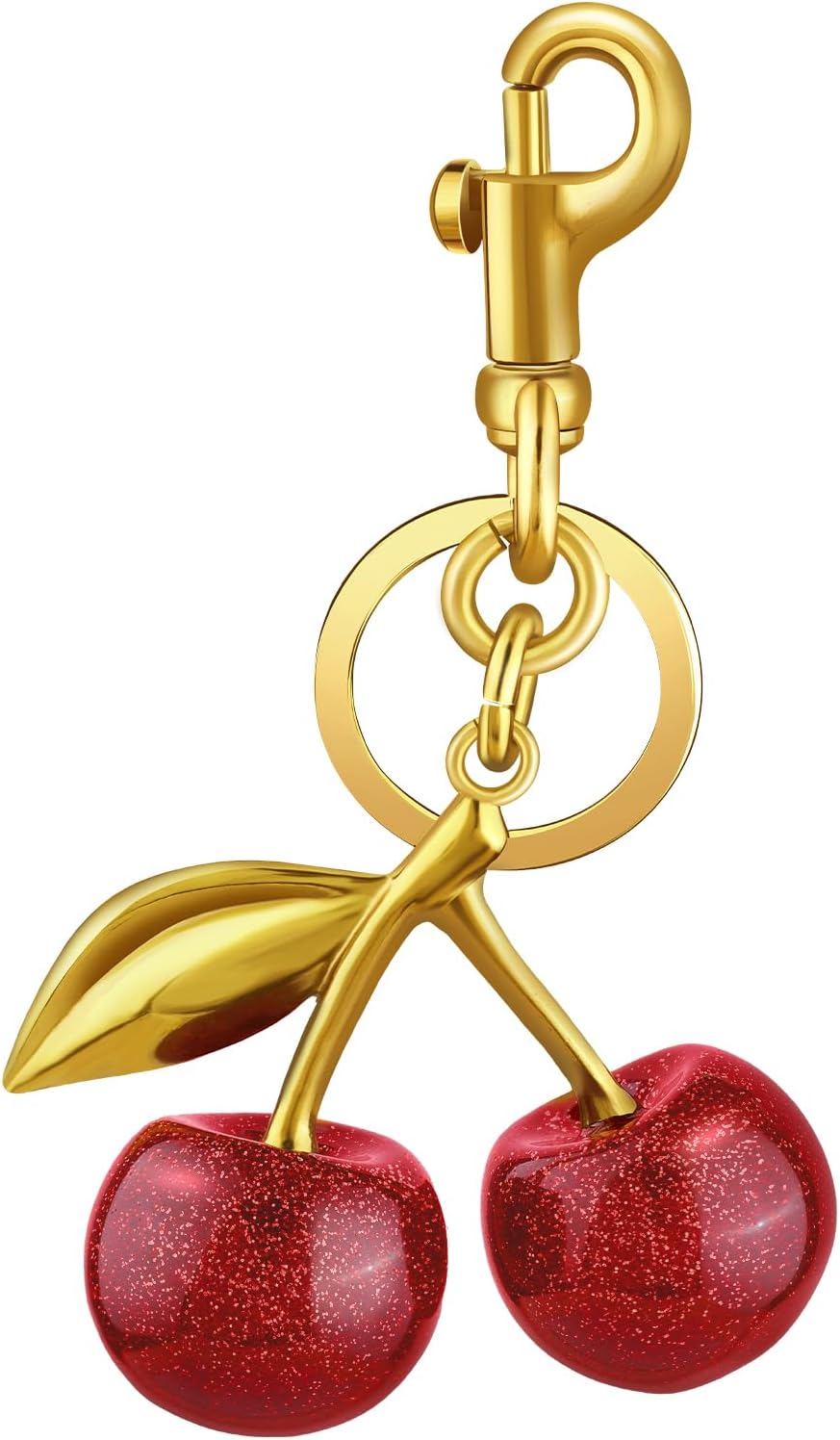 TINKRSTUFF - Llavero de bolsa de cereza, lindos llaveros, dijes de...