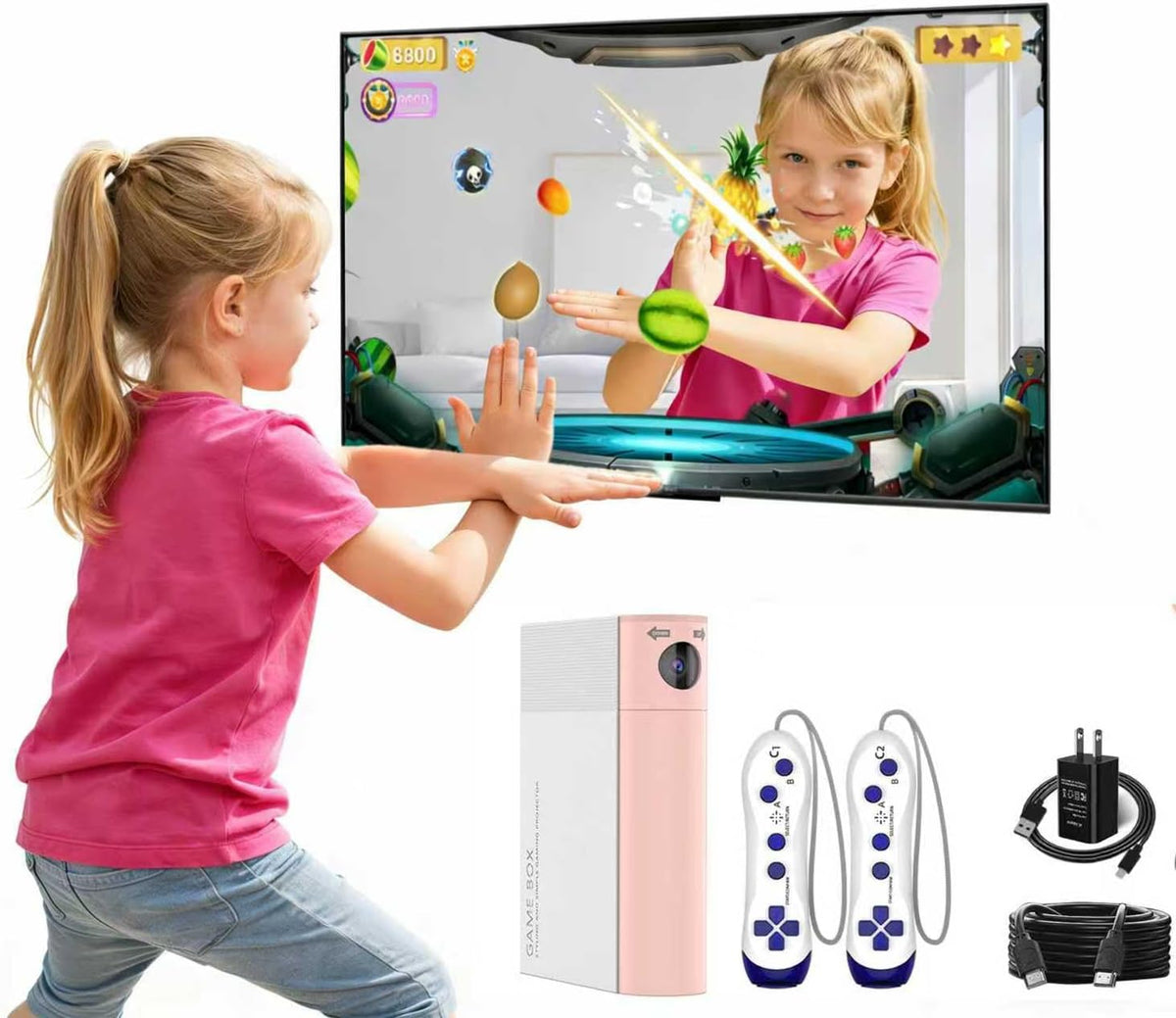 Consola de juegos AR Motion para niños: sistema de videojuegos de T...