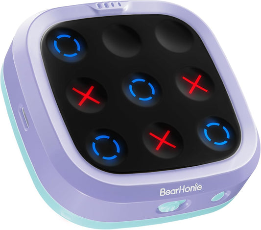 BearHonie Tic Tac Toe - Juego de rompecabezas electrónico portátil...