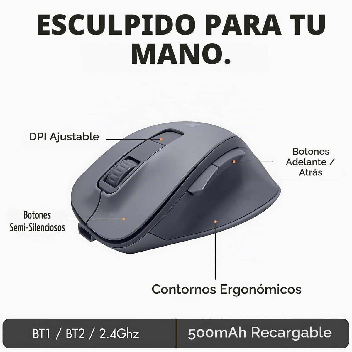 X9 Split Teclado Ergonómico y Ratón Inalámbrico Combo - Escribe Cóm...