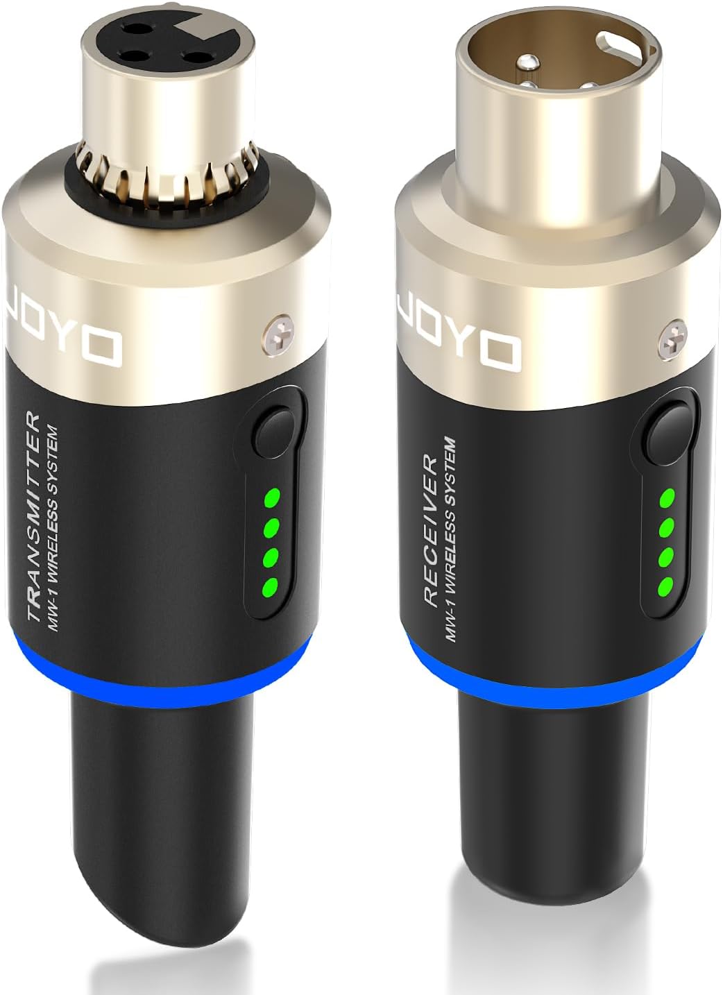 JOYO Sistema de micrófono inalámbrico de 5.8 GHz, receptor de trans...