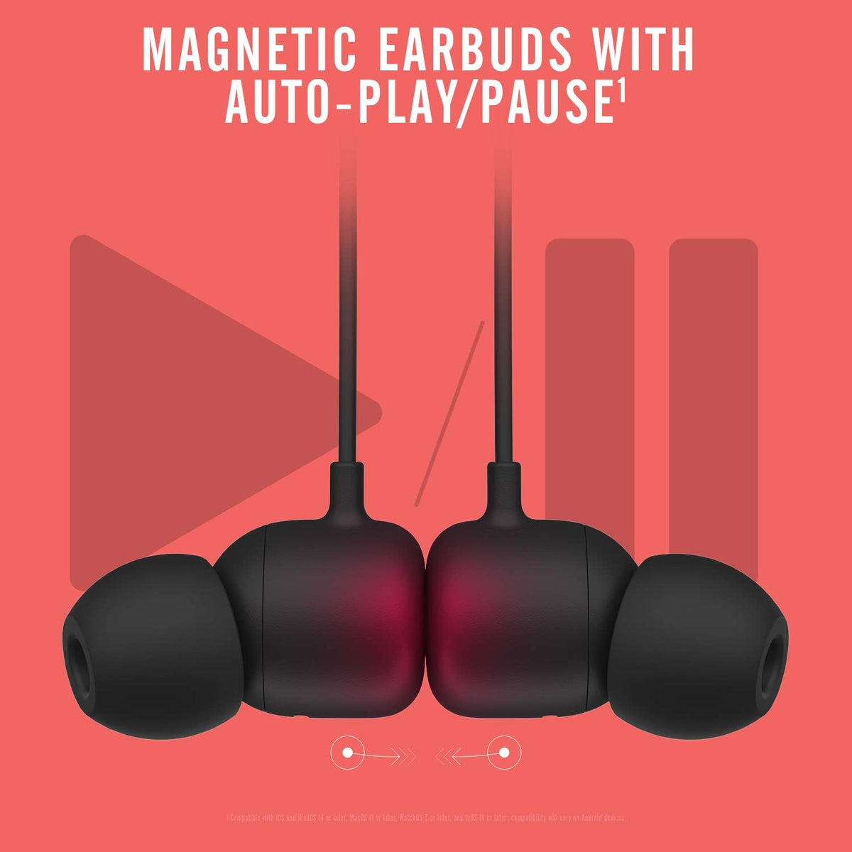 Beats Flex Auriculares inalámbricos - Chip de auriculares Apple W1,...