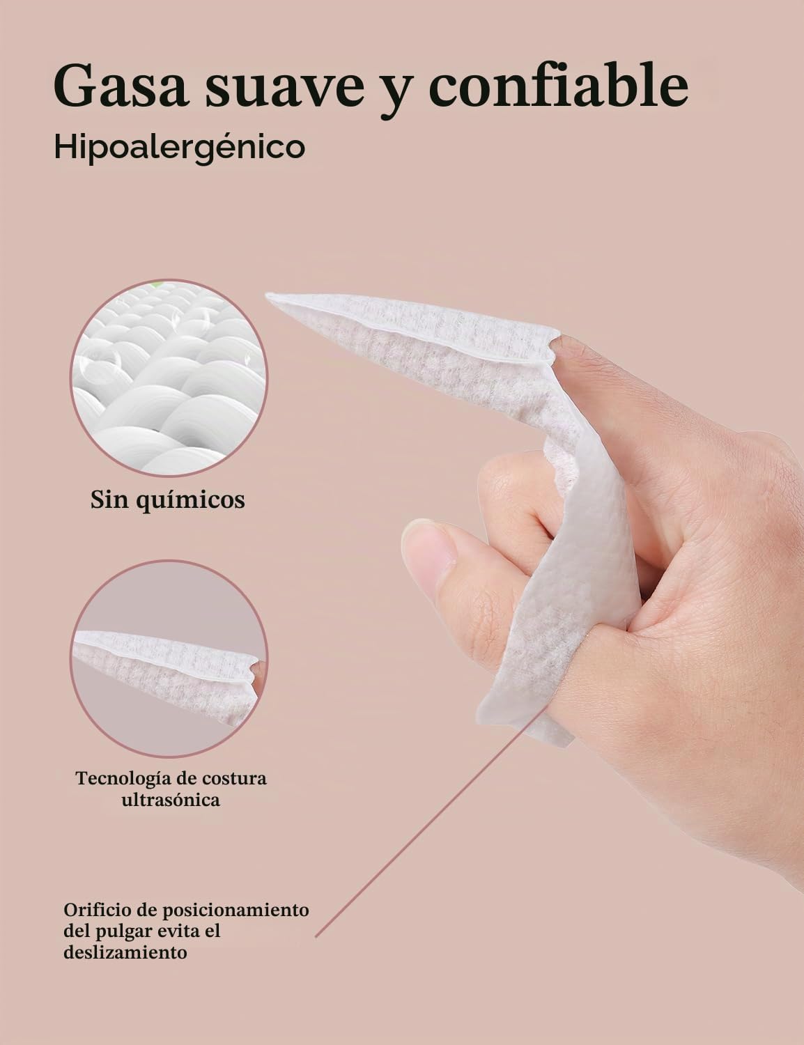 Mokoala Cepillo de dientes para dedos de bebé, toallitas limpiadora...