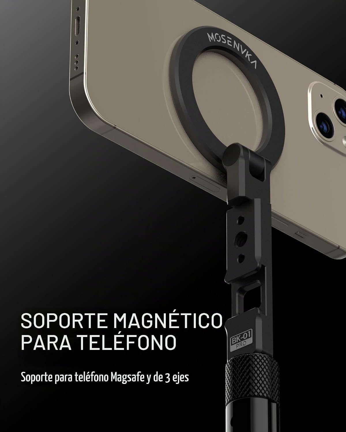 MOSENVKA Trípode de golf y monopié magnético para teléfono, trípode...