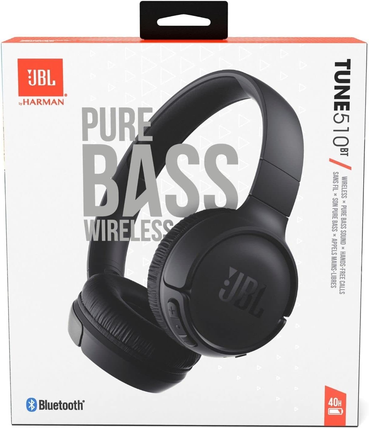 JBL Tune 510BT - Auriculares Bluetooth con hasta 40 horas de baterí...