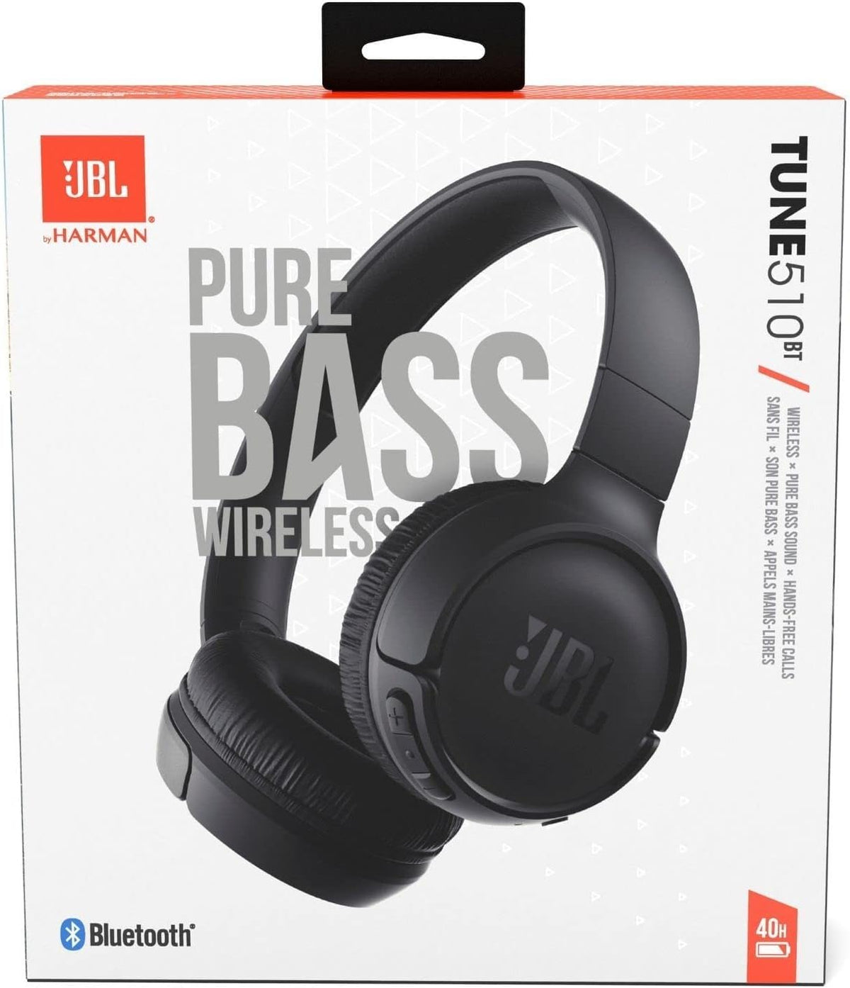JBL Tune 510BT - Auriculares Bluetooth con hasta 40 horas de baterí...