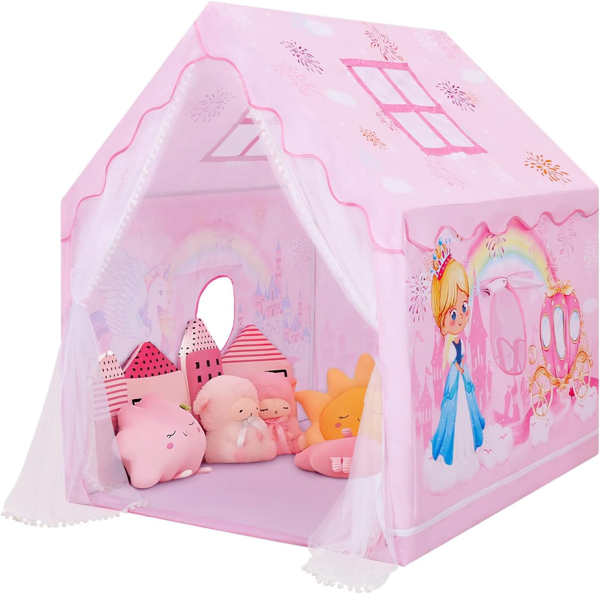 Tienda de campaña para niños y niñas, gran tienda de juegos plegabl...