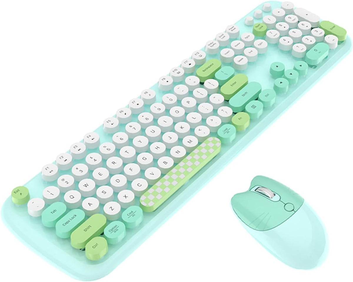 SaharaCase - Combo de teclado y mouse inalámbricos con clic silenci...