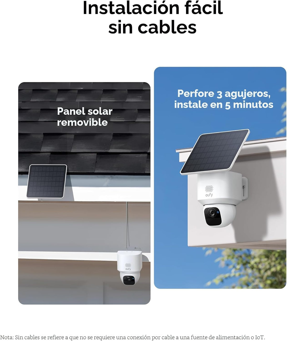 eufy Security SoloCam E30, cámara de seguridad solar 2K, seguimient...