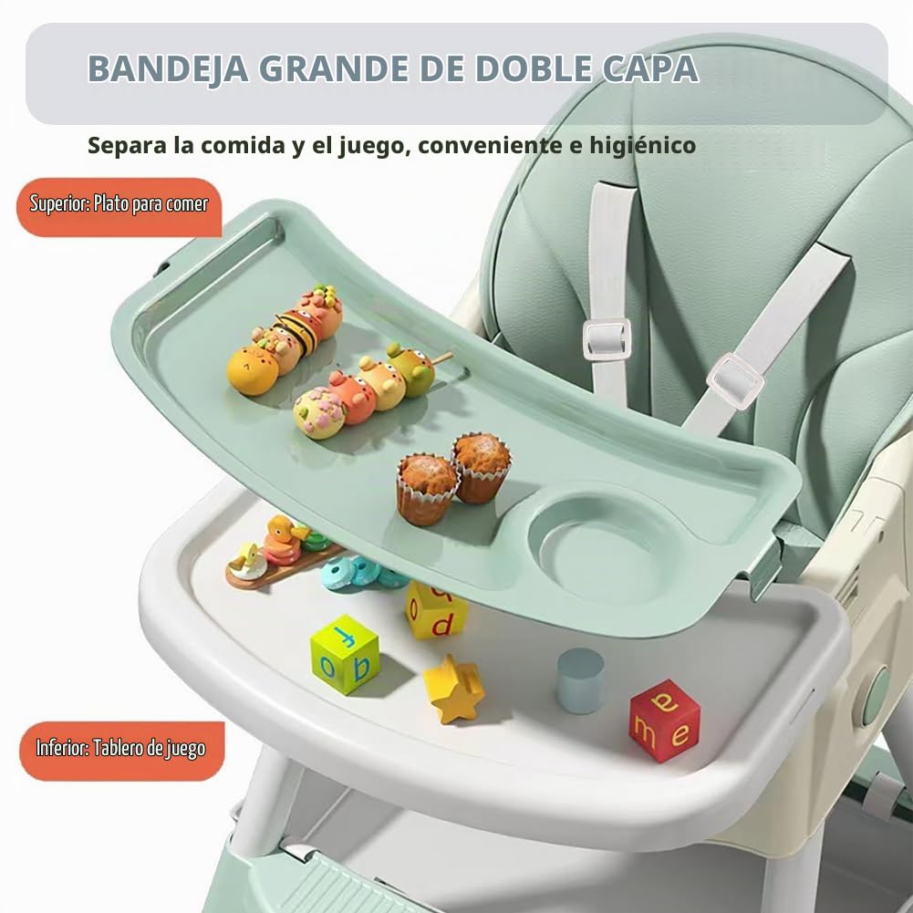 Sillas altas para bebés y niños pequeños, silla alta convertible 4...