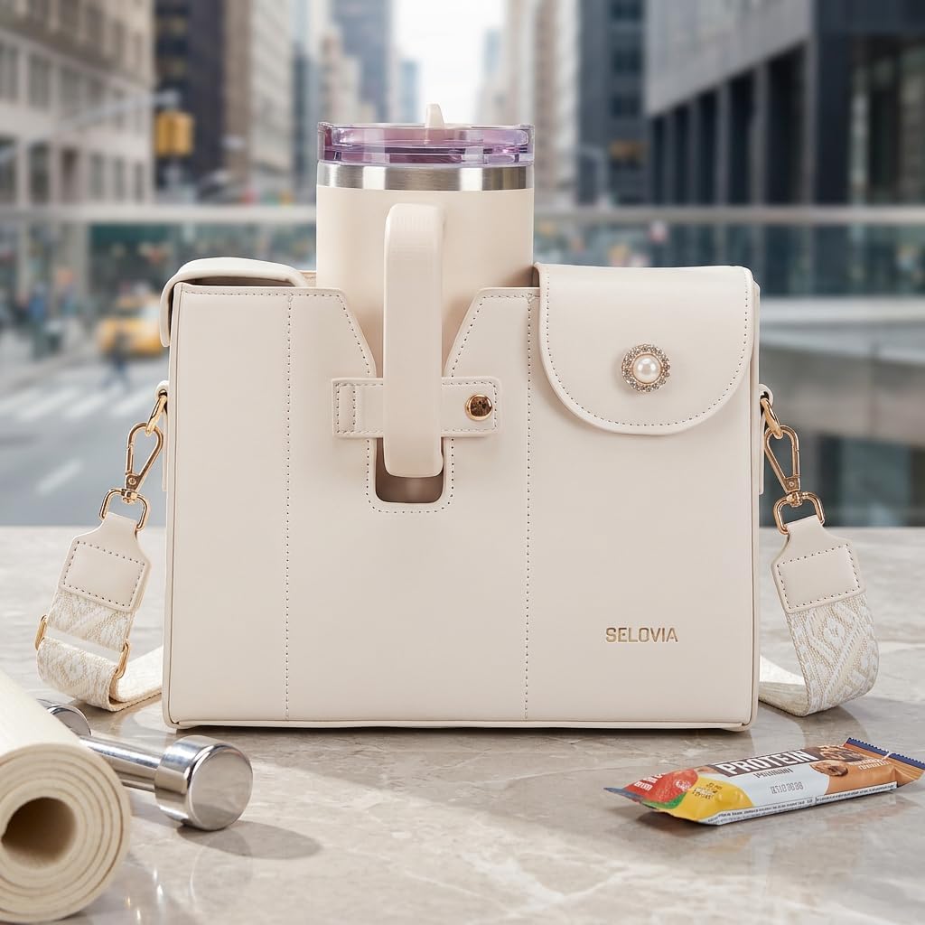 Stanley - Bolsa con soporte para tazas, bolsa con bolsillo para bot...