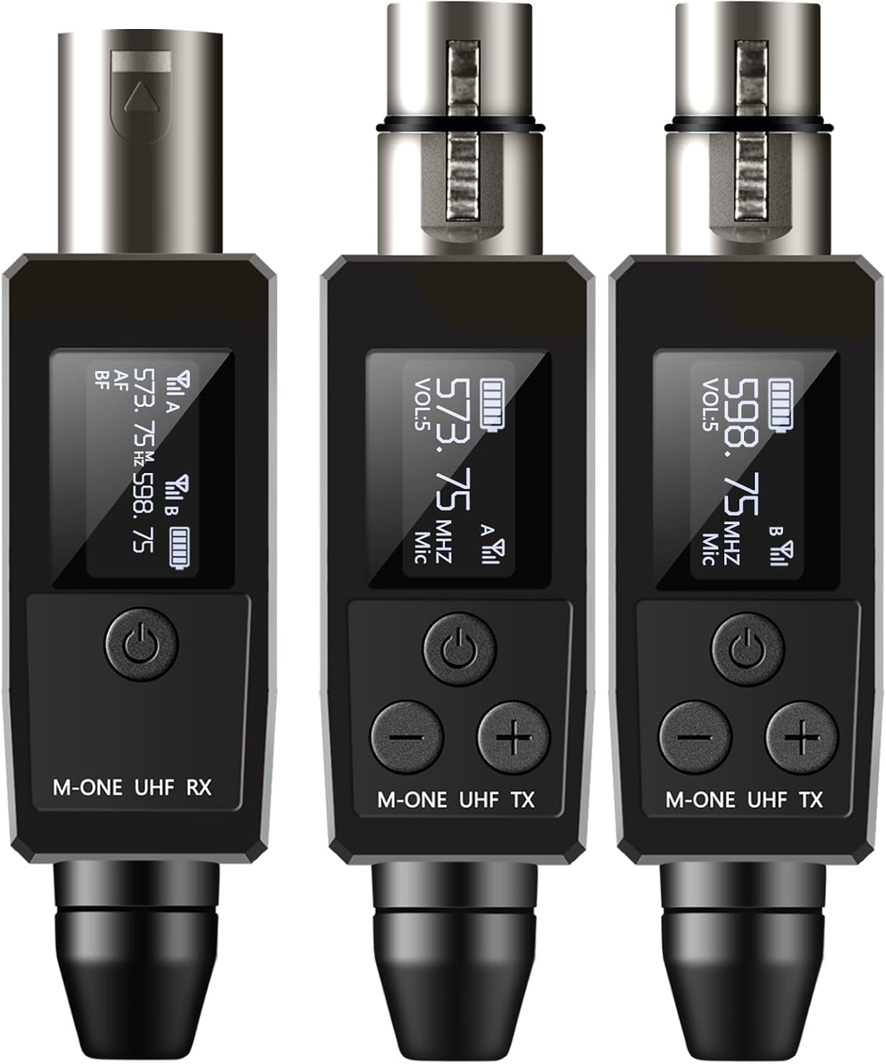 EBJ Sistema de micrófono inalámbrico UHF transmisor y receptor XLR...