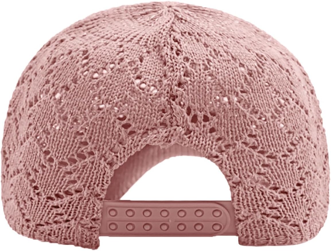 FASHIXD Gorra de béisbol de malla tejida de verano para mujer, somb...