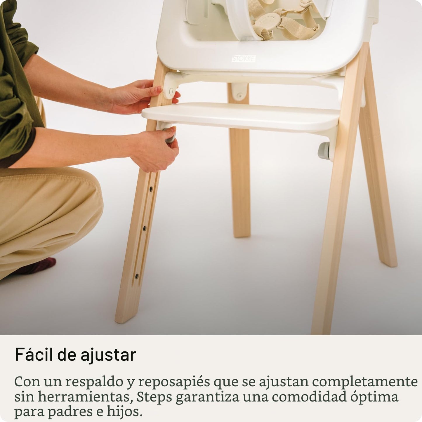 Stokke Steps - Silla alta para bebés y niños, color negro y marrón...