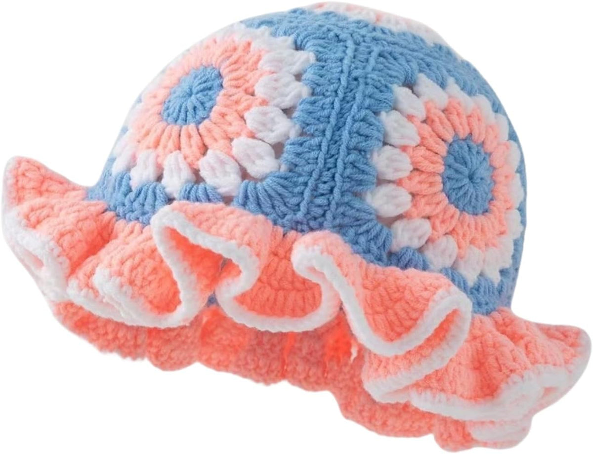 Julpsk Sombrero bohemio de flores de girasol para mujer, ligero, he...