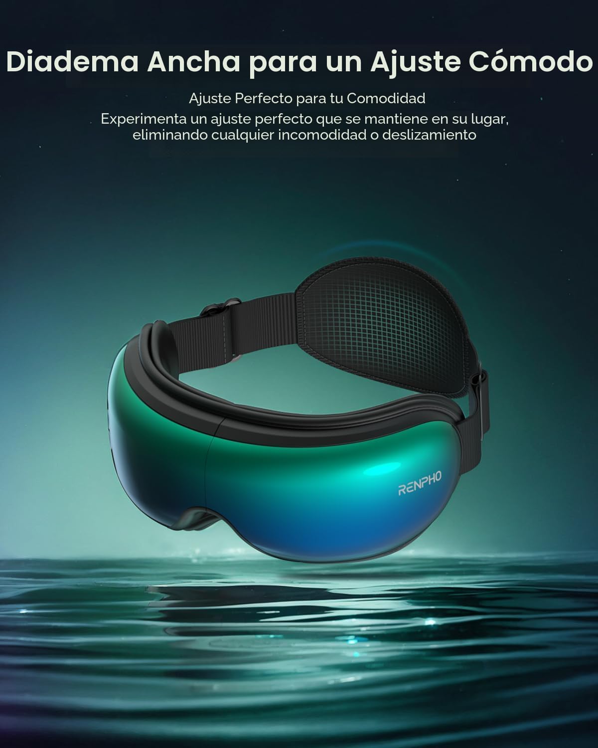 RENPHO Eyeris 1V - Masajeador de ojos con control de voz, máscara d...