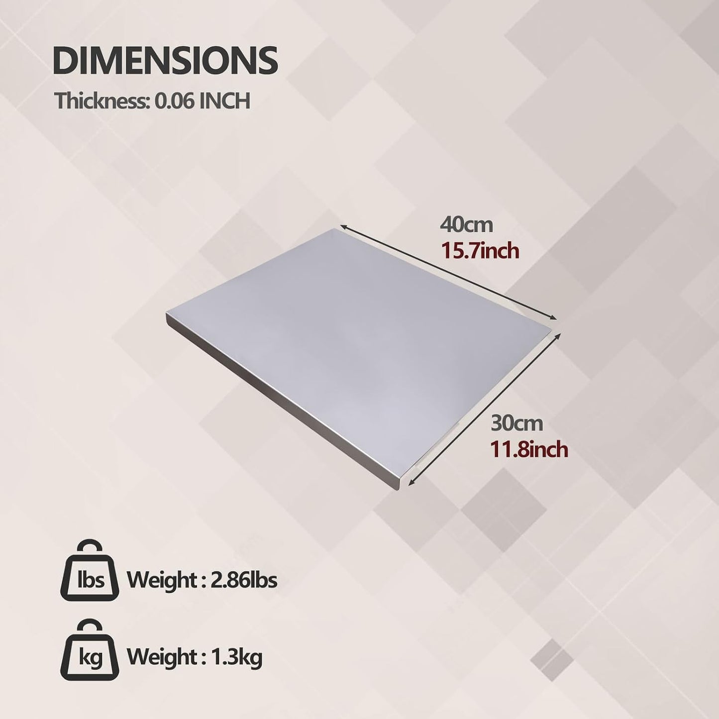 Tabla de cortar de acero inoxidable para cocina - Tablas de cortar...