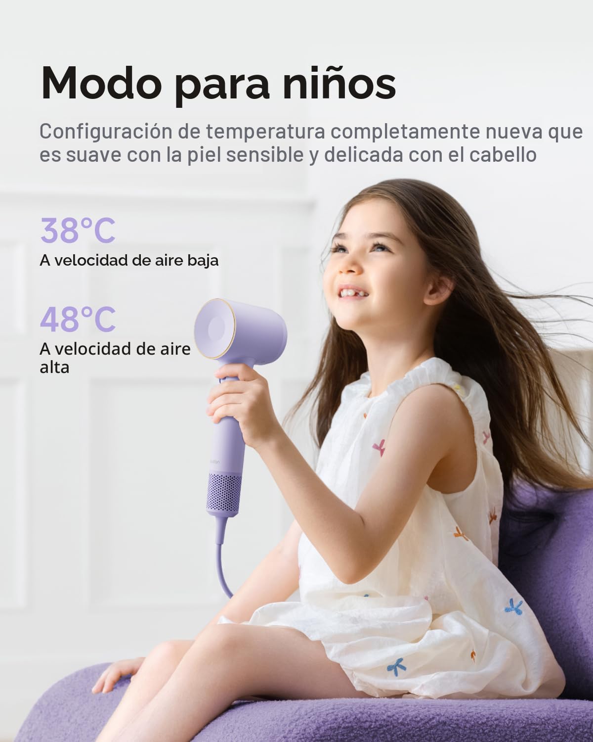 Secador de Pelo Laifen SE 2, Secador de Pelo Iónico Negativo de 200...