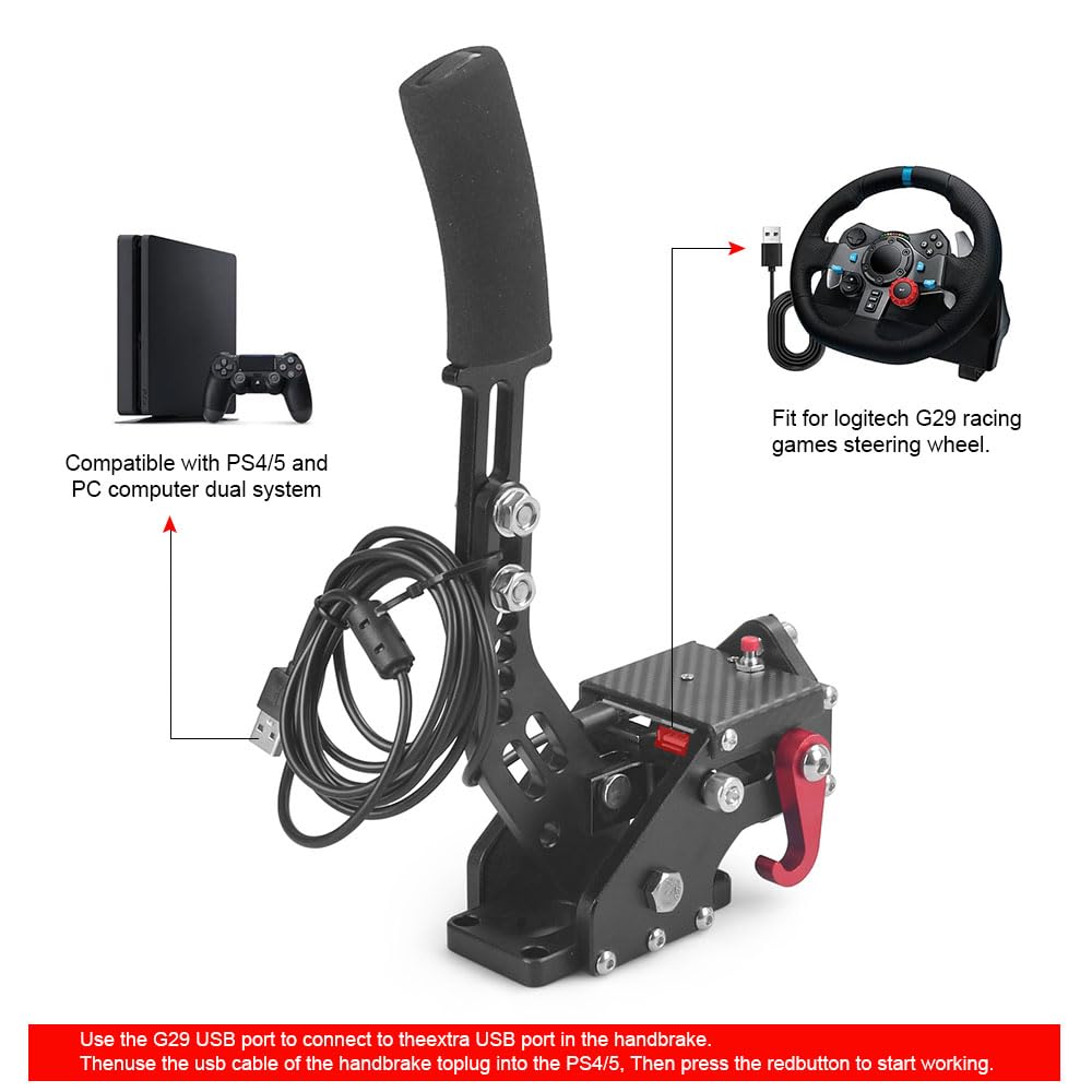 PC de 64 bits\/PS4\/PS5 Freno de mano USB Actualización SIM Freno d...