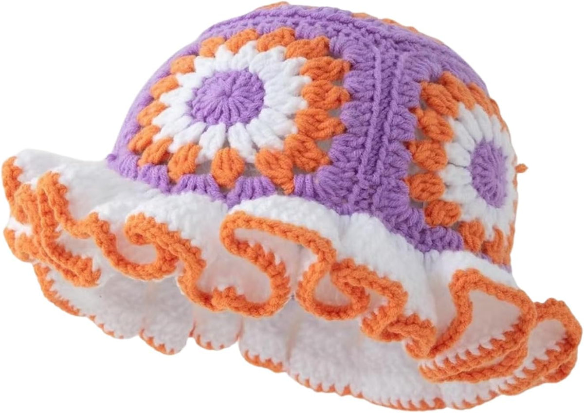 Julpsk Sombrero bohemio de flores de girasol para mujer, ligero, he...