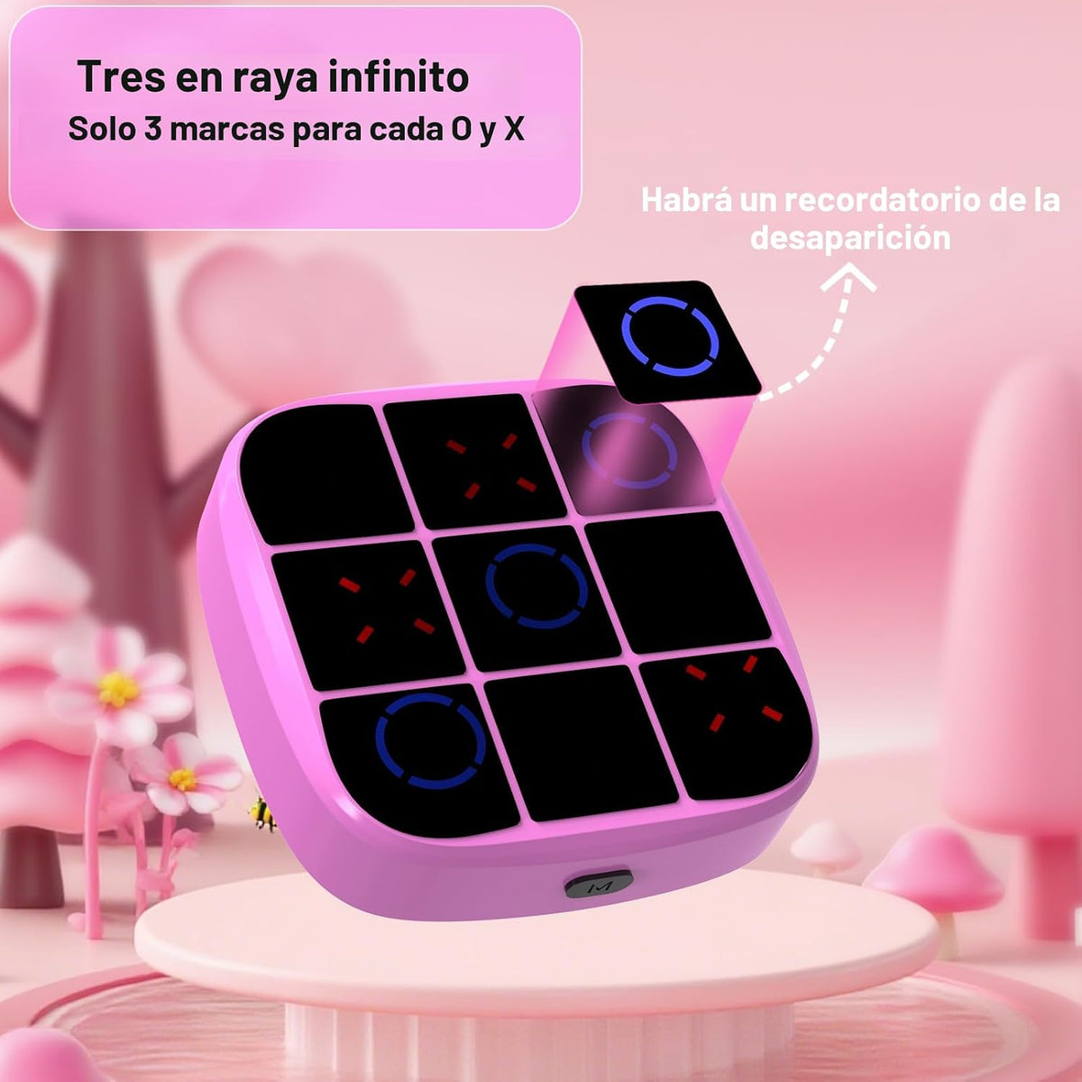 Juego de Tic-Tac-Toe Bolt, consola de juegos de rompecabezas portát...