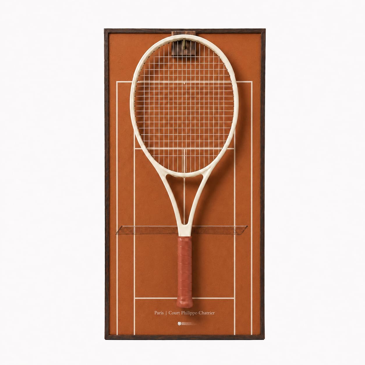 ONE MAAY Marco de exhibición de raqueta de tenis con bloque de noga...