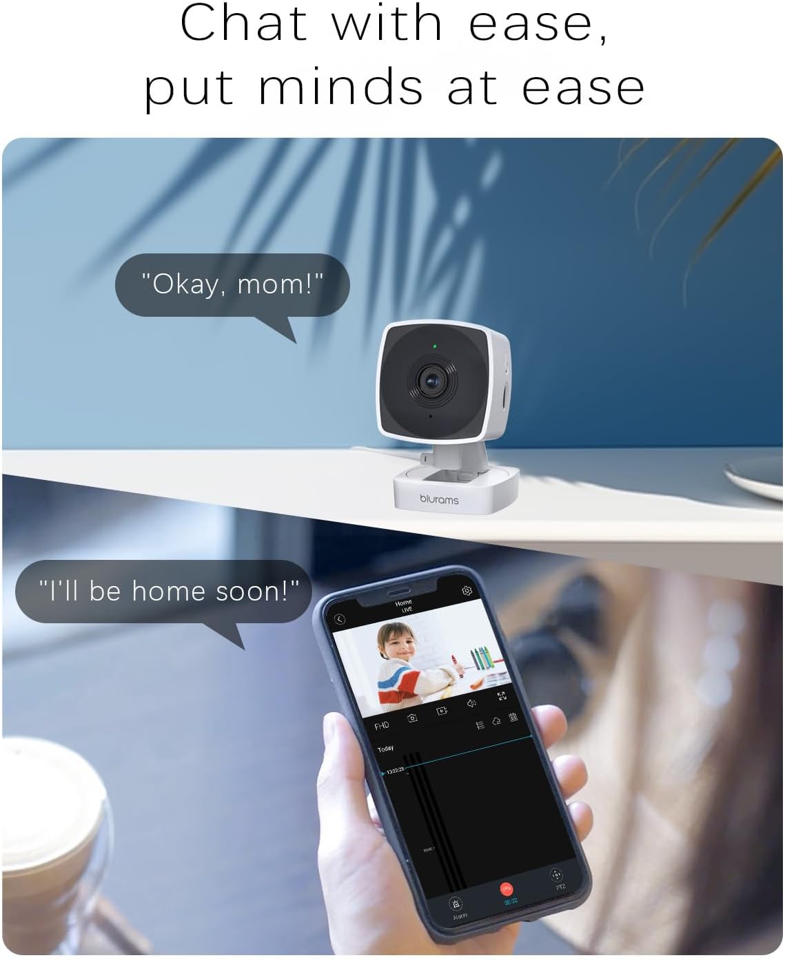 blurams - Cámaras para seguridad en el hogar 5G y 2.4G, cámara de s...