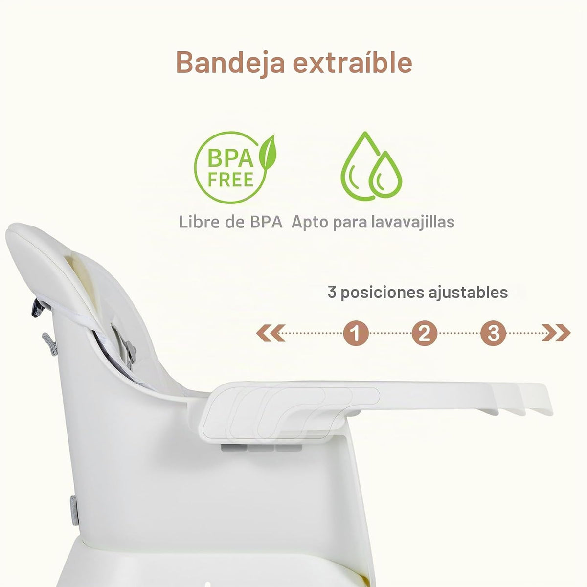 INFANS Silla Alta 9 en 1, Silla Alta Convertible para Bebés y Niños...