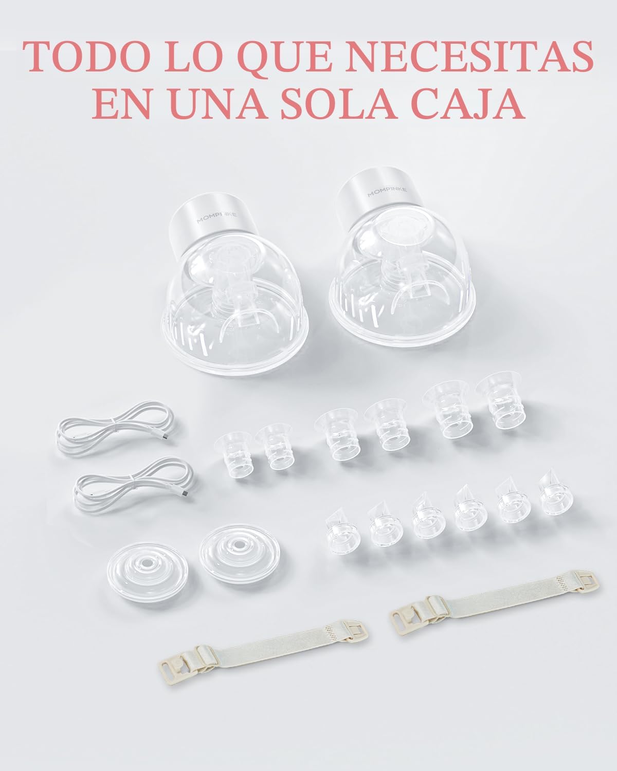 MOMPINKE Extractor de leche portátil S12, bomba eléctrica de lactan...