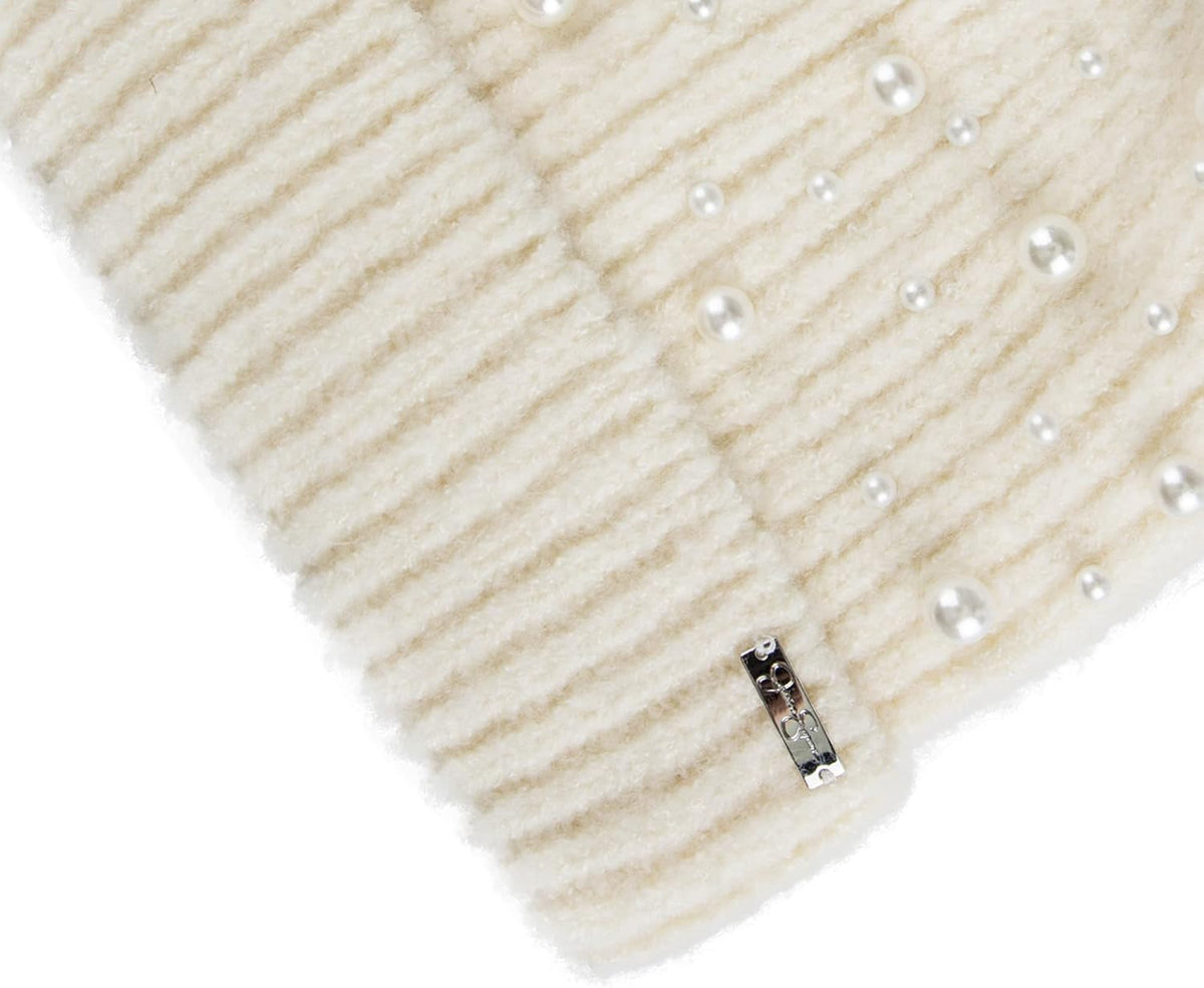 Jessica Simpson Gorro de punto cálido y acogedor para mujer