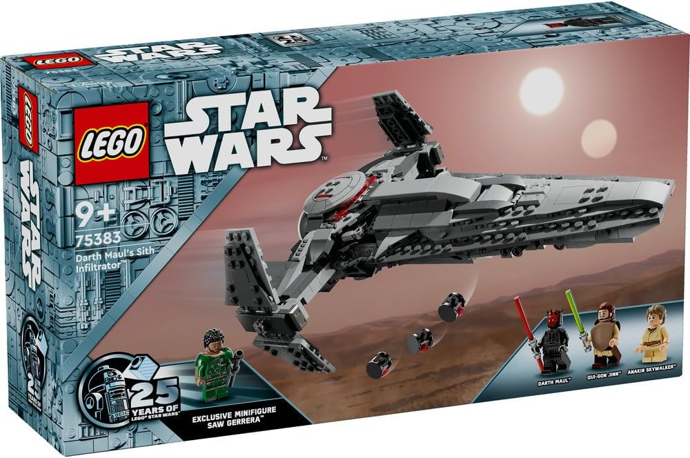 Lego 75383 Dark Maul's Sith Infiltrator 9+ 640pcs Nave Espacial...