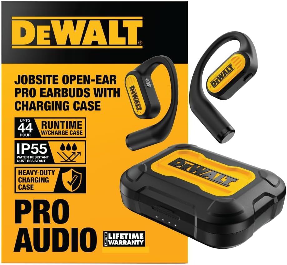DEWALT Auriculares de Oído Abierto de Servicio Pesado, Auriculares...