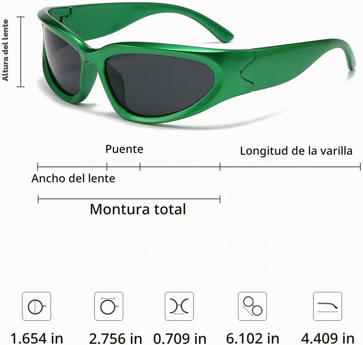 SOAR&amp;EAGLE Y2K - Paquete de 3 lentes de sol polarizados envolve...