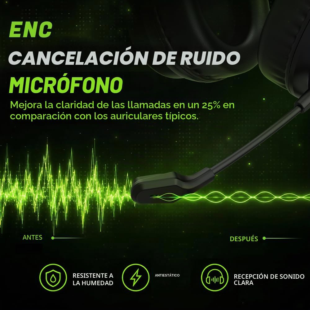 Acer Auriculares inalámbricos para juegos para PS5, PC, PS4, Switch...