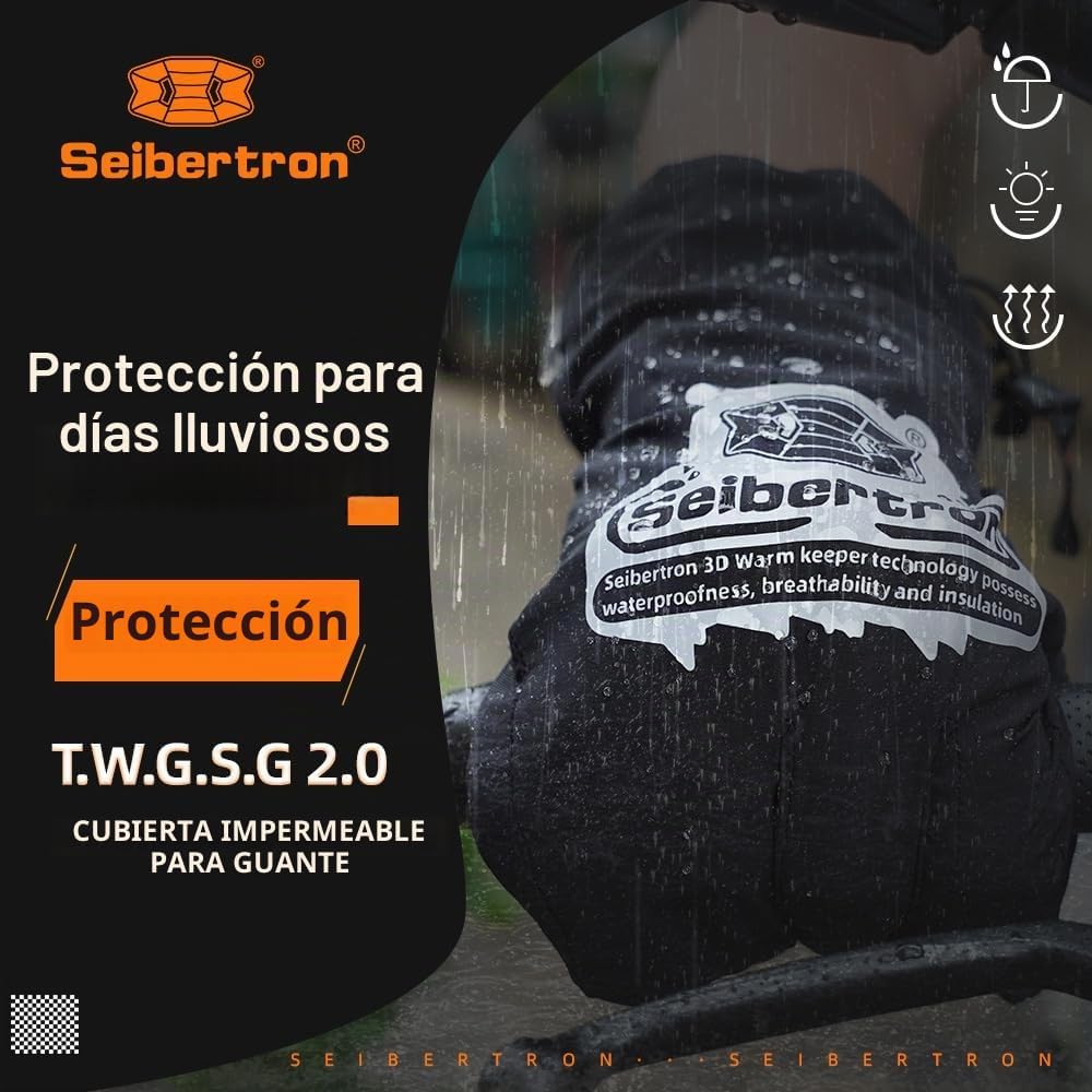 Guantes de lluvia Seibertron T.W.G.S.G 2.0 - Guantes impermeables y...
