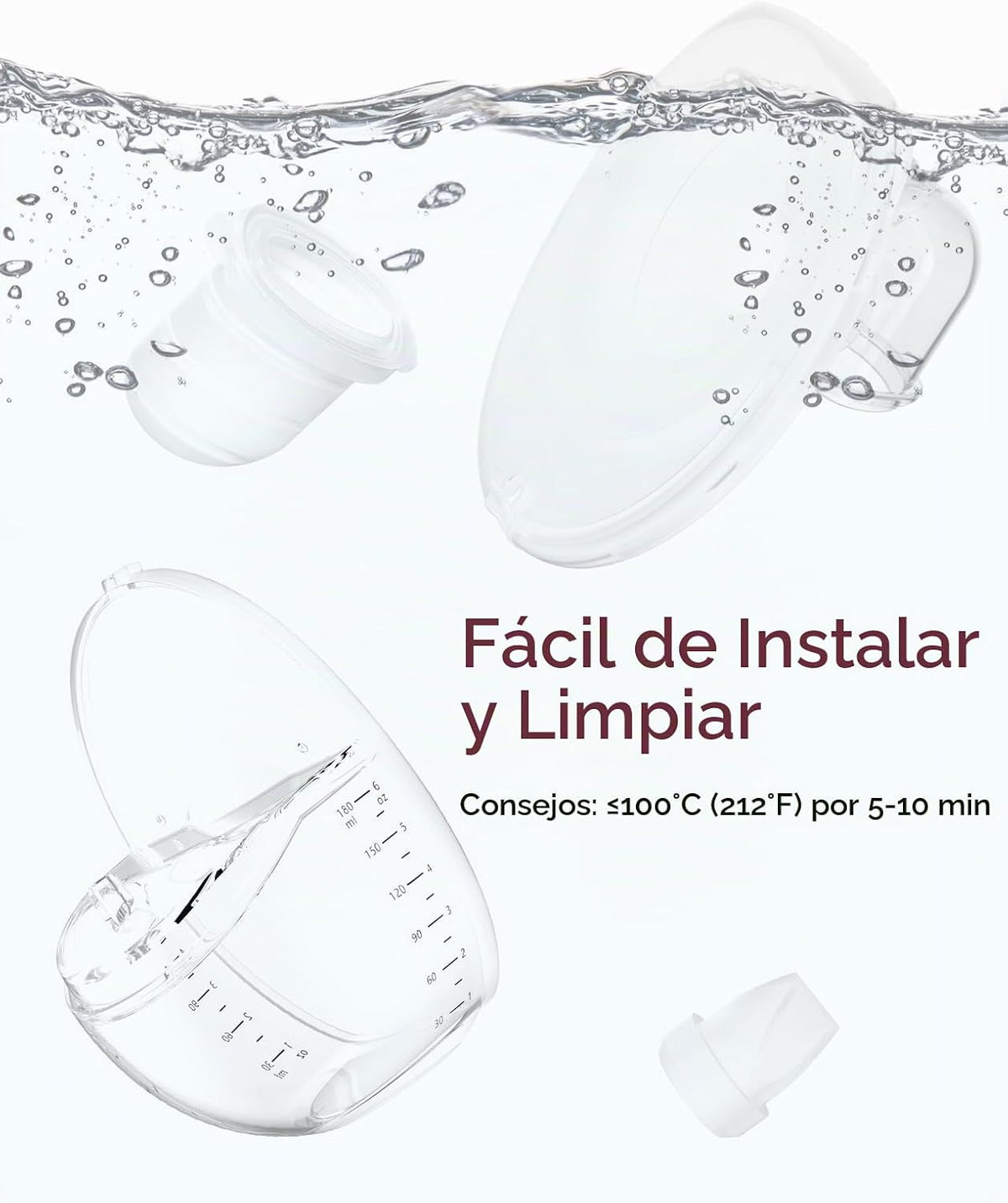 Momcozy Piezas de repuesto para extractor de leche M6, juego comple...
