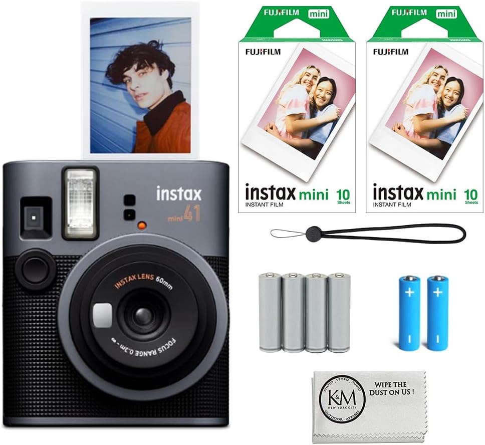 Paquete de cámara instantánea Fujifilm Instax Mini 41 con película...