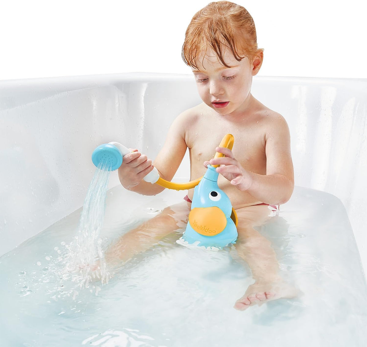 Yookidoo - Cabezal de regadera para baño infantil con diseño de ele...