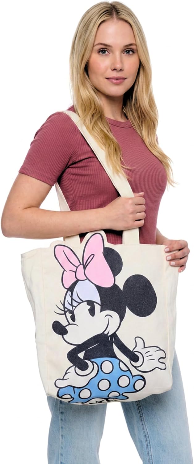 Disney Tote Pooh Eeyore Mickey Minnie Stitch Bolsa de lona