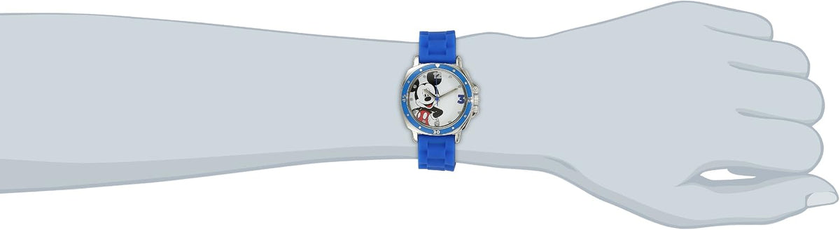 Accutime Reloj analógico de Mickey Mouse de Disney para niñas y muj...