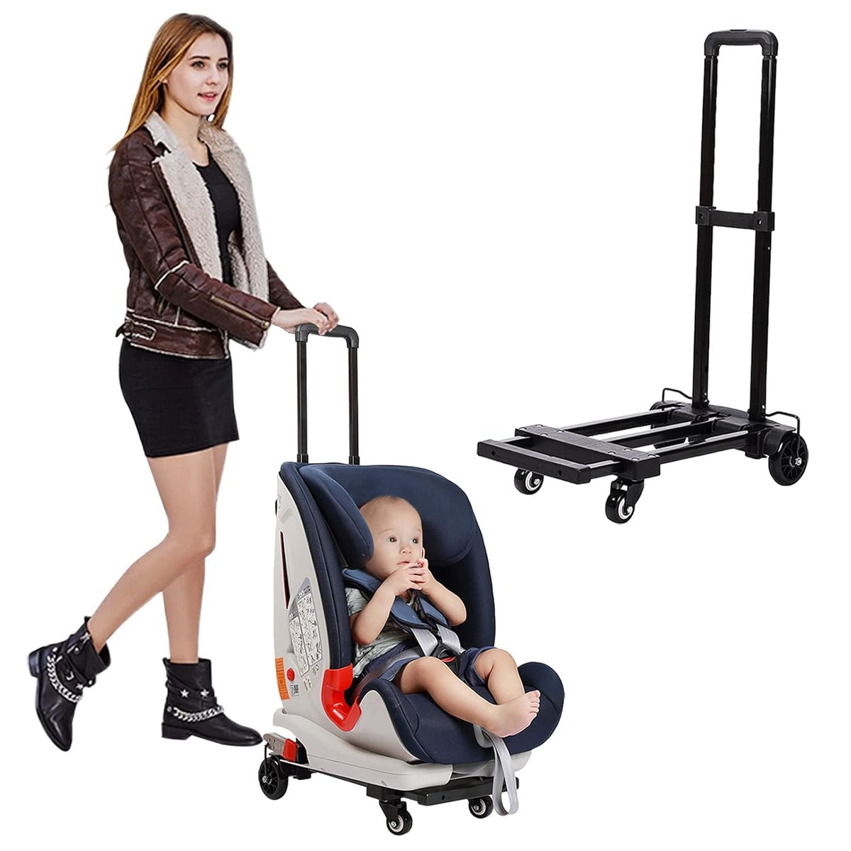 Asiento de coche Trolly, Go Carts para niños, portabebés de asiento...