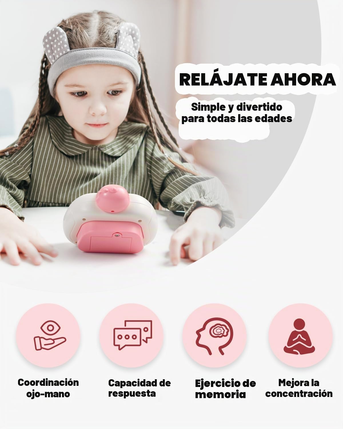 Consola de Juego de Pulso Rápido SIENBOR, 4 Modos de Juegos, Una Má...