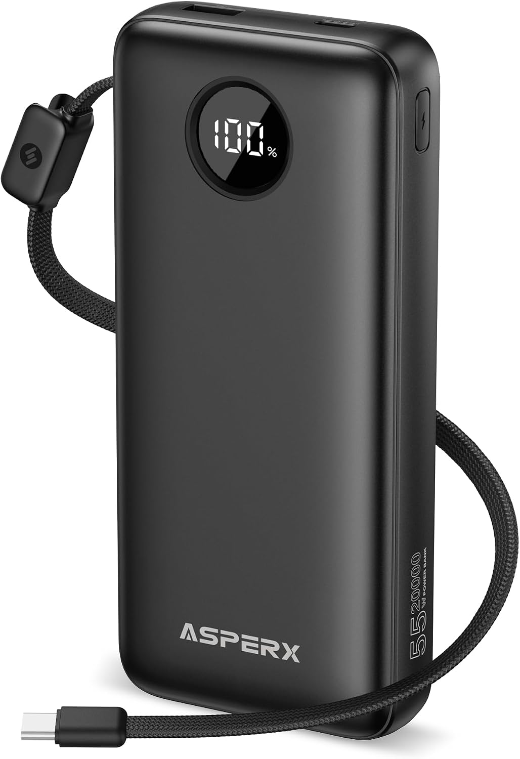 AsperX cargador portátil 45W, batería de carga rápida del banco del...